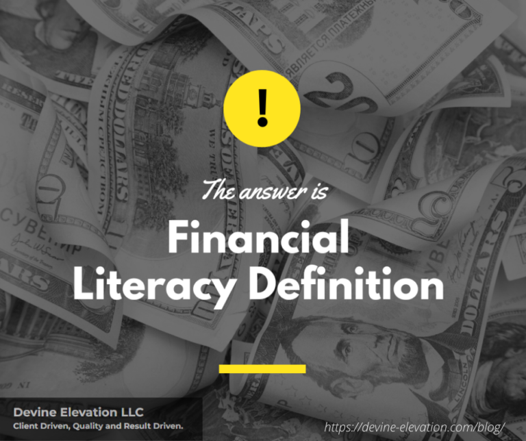 Financial literacy defination